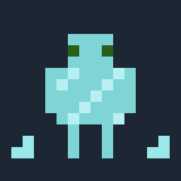 A Celestite Golem standing in a cave